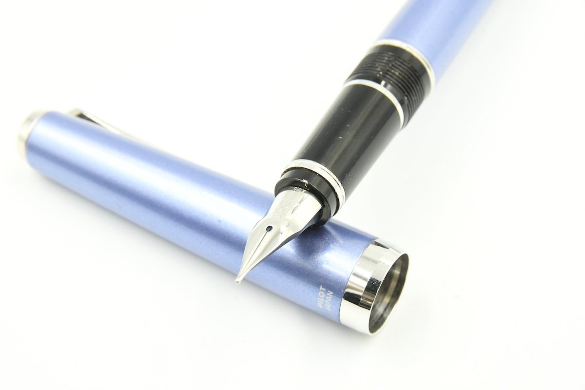 #027 オーバーホール済み 万年筆 PILOT パイロット エラボー 14k PILOT パイロット Elabo エラボー 14K 585 ブルー 万年筆 20757487