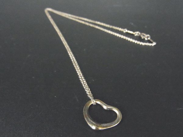 驚きの破格値，驚きの破格値，HOT 1円 TIFFANY＆Co ティファニー エレサペレッティ オープンハート SV925 ネックレス ペンダント アクセサリー シルバー系 AU2450(オープンハート)｜売買されたオークション情報、yahooの商品情報を ネックレス