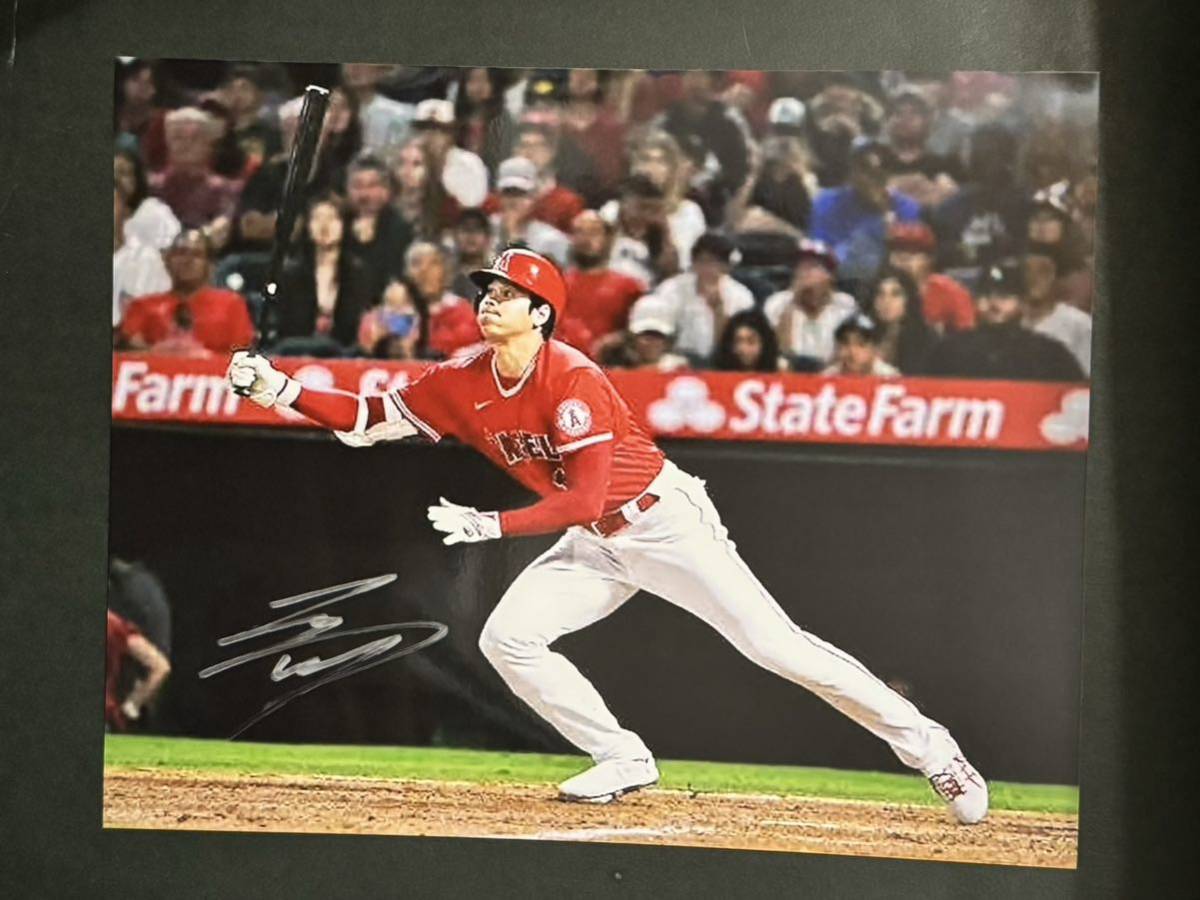 貴重 大谷翔平選手☆直筆サイン入り6切りサイズフォト写真☆エンゼルス 