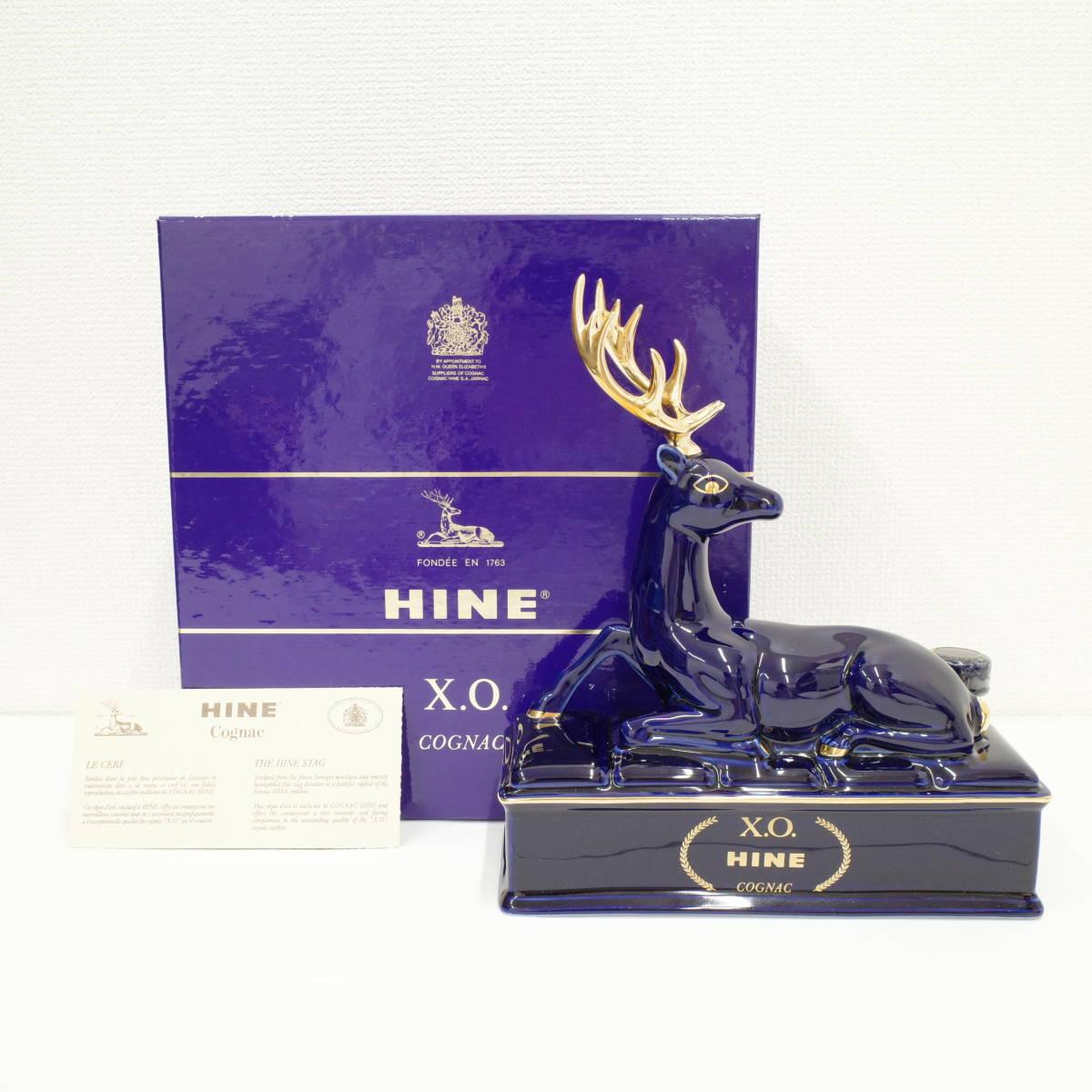 HINE 「hine Yahoo!オークション COGNAC 鹿」の落札相場・落札価格