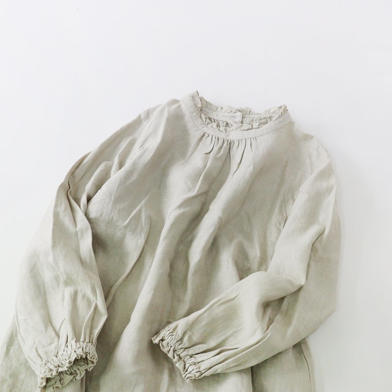 Robe nest ネストローブ | ブラウス リネン フリルネック NECK ONLINE 
