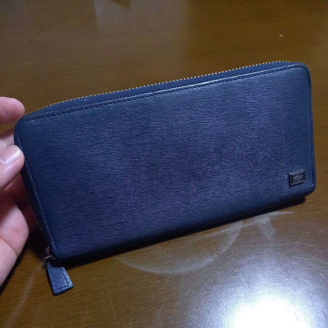 美品】定価35.200円 PORTER ポーター カレント ラウンドファスナー