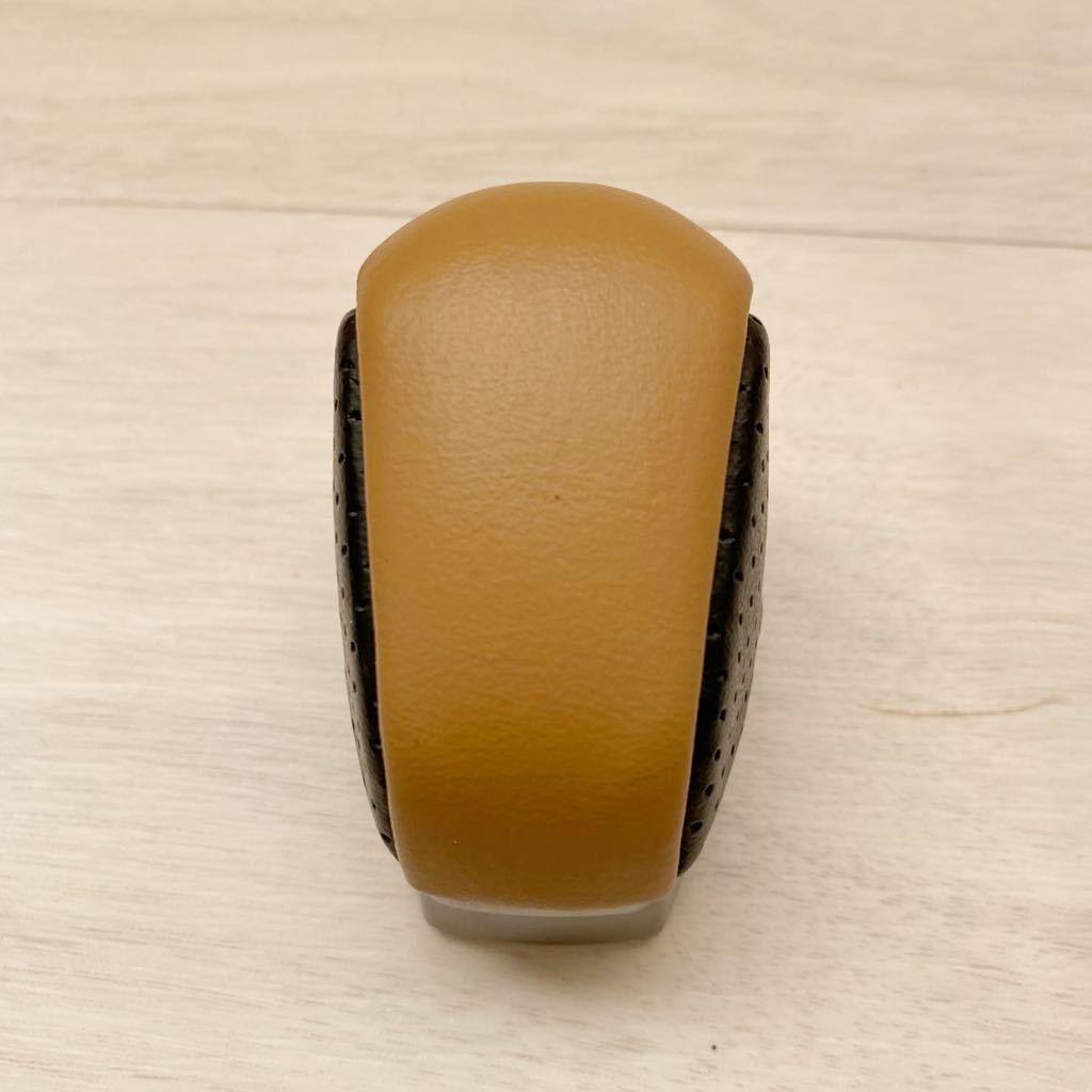 レクサス NX 20系 シンクデザイン シフトノブ ヘーゼル ブラックパンチング think design レザーインテリア革巻 本革_5