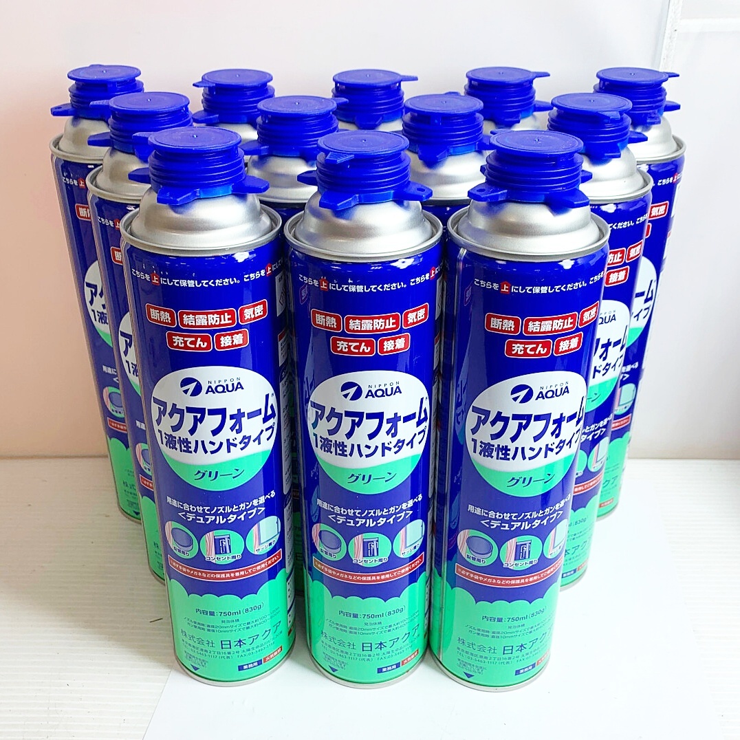 ♭♭ 日本アクア アクアフォーム　グリーン　750ｍｌ　×12本　 【期限切れ2019.6.21】 未使用に近い