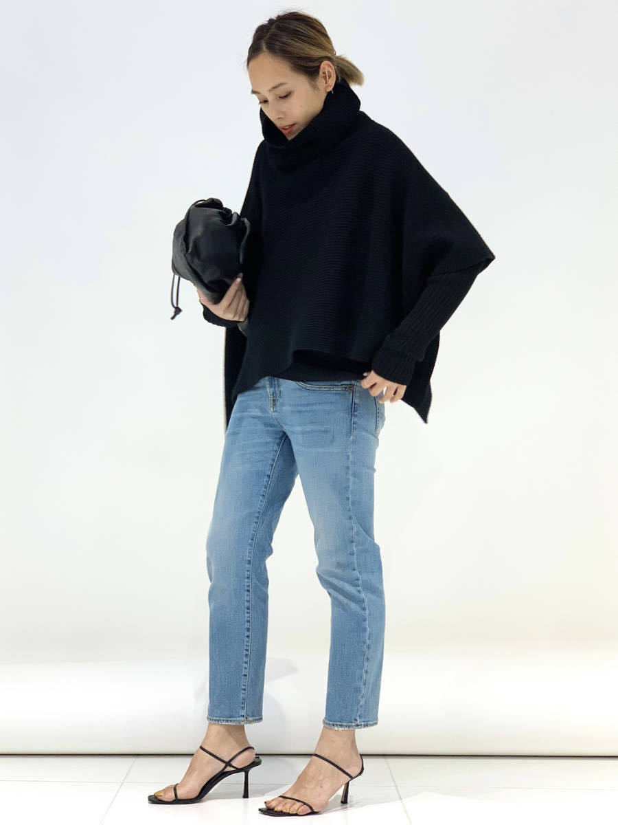 ☆美品☆APSTUDIO タートルネックプルオーバー ニットポンチョ