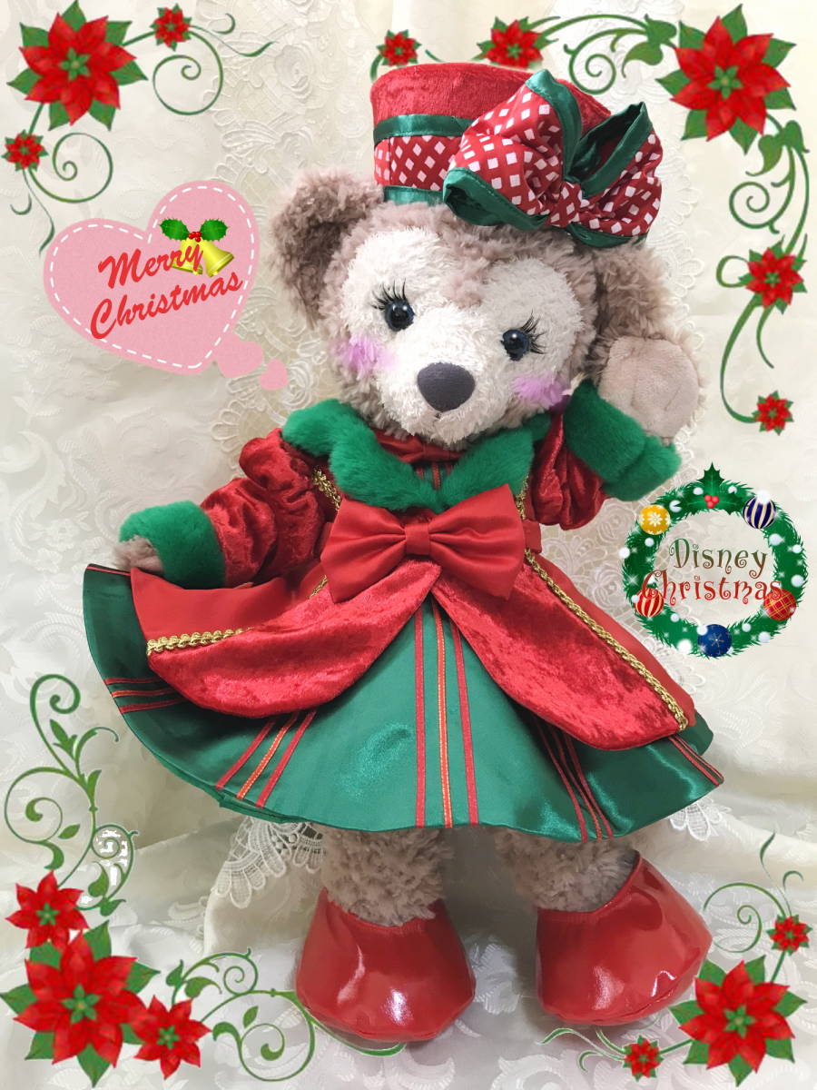 ダッフィー ディズニークリスマス シェリー メイ リボン 赤 ディズニー