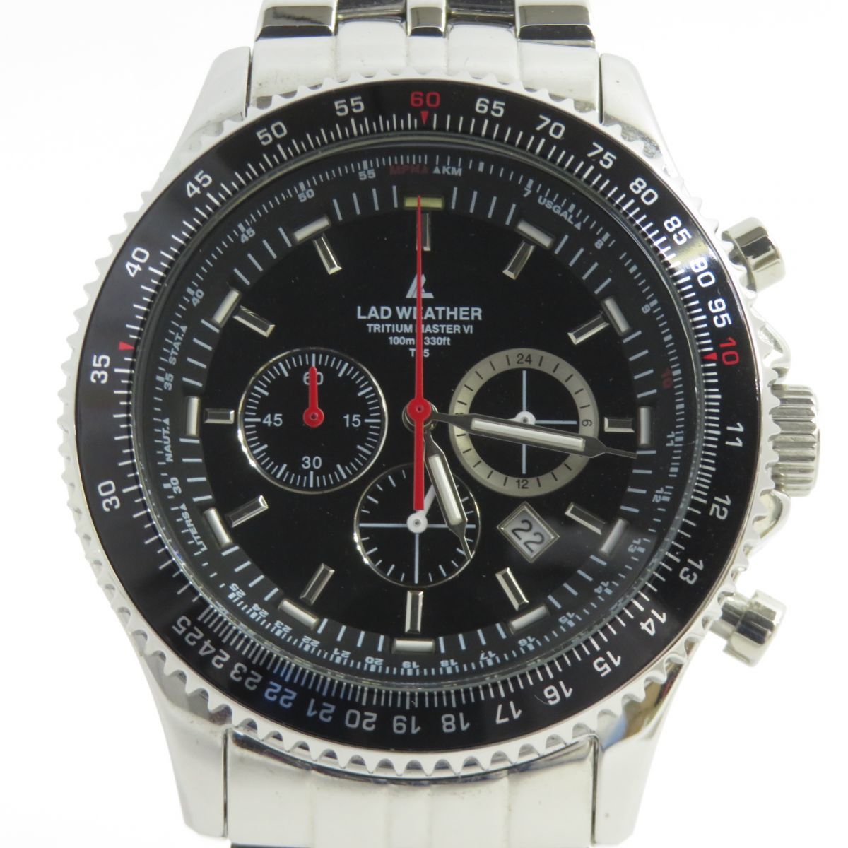 158 LAD WEATHER (ラドウェザー) TRITIUM MASTER VI トリチウムマスターVI クオーツ 腕時計 ※中古