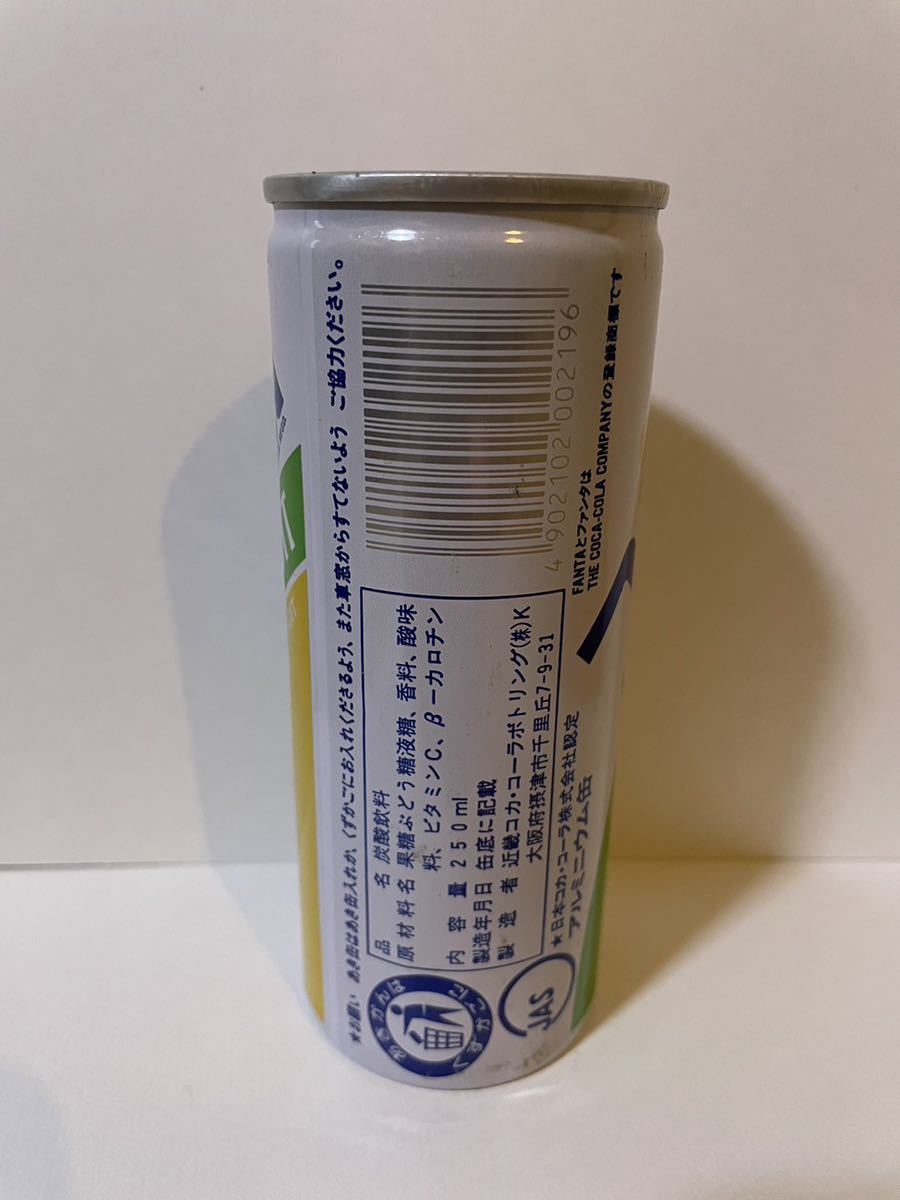 空缶 昭和レトロ ファンタ パインフルーツ1988年製造 レトロ缶 当時物