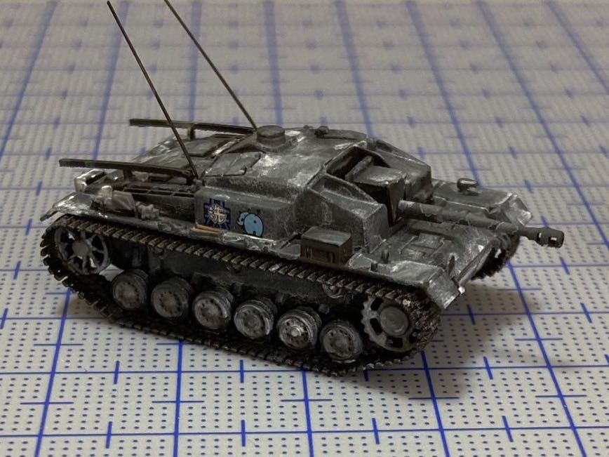 ガールズ&パンツァー　1/144 大洗　Ⅲ号突撃砲 ヴィンターケッテ仕様　塗装済完成品　ガルパン