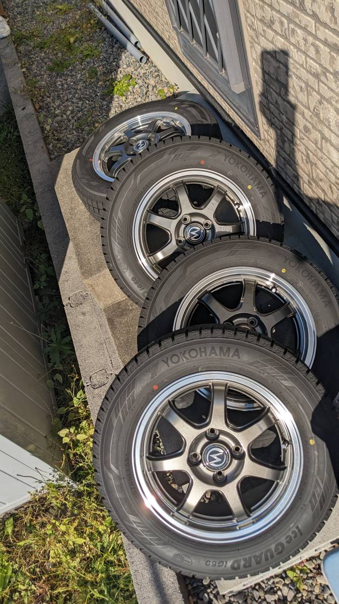 175/65 IG60 ホイール 14インチ4.5J 程度良好】ice GUARD IG60 175/65R14 タイヤホイールセット×4本