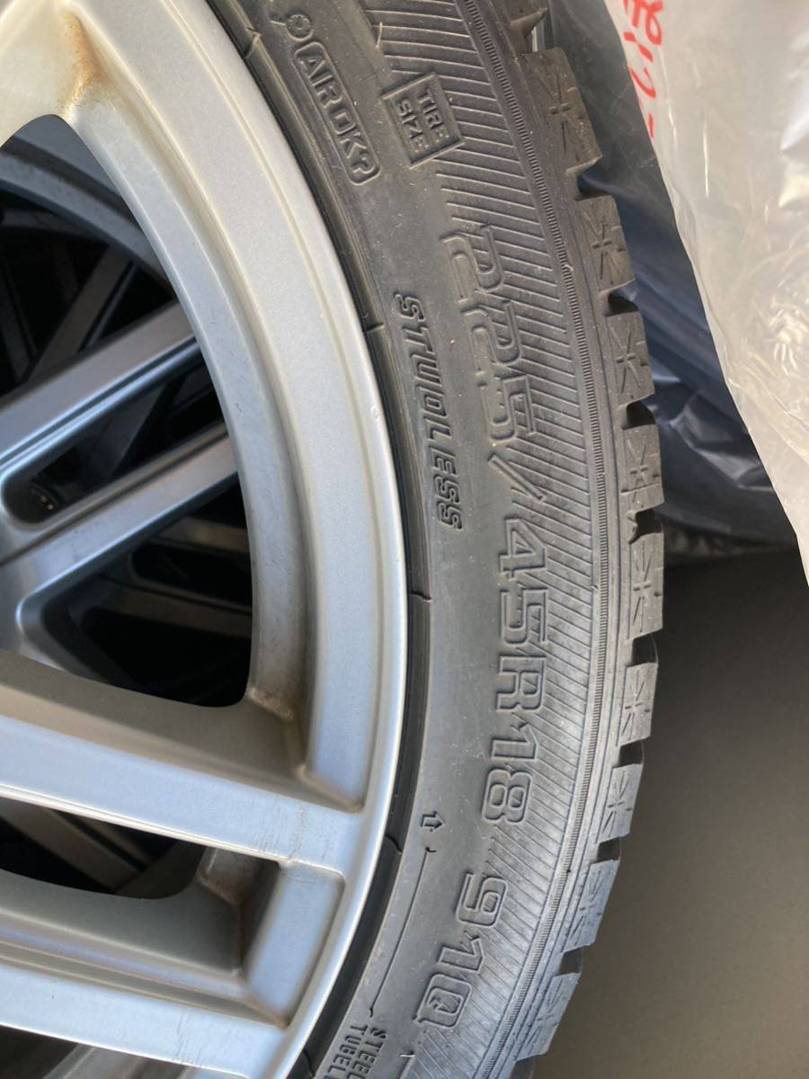 グッドイヤー icenavi6 225/45R18 91Q weds RAVRION ホイール 7.5J