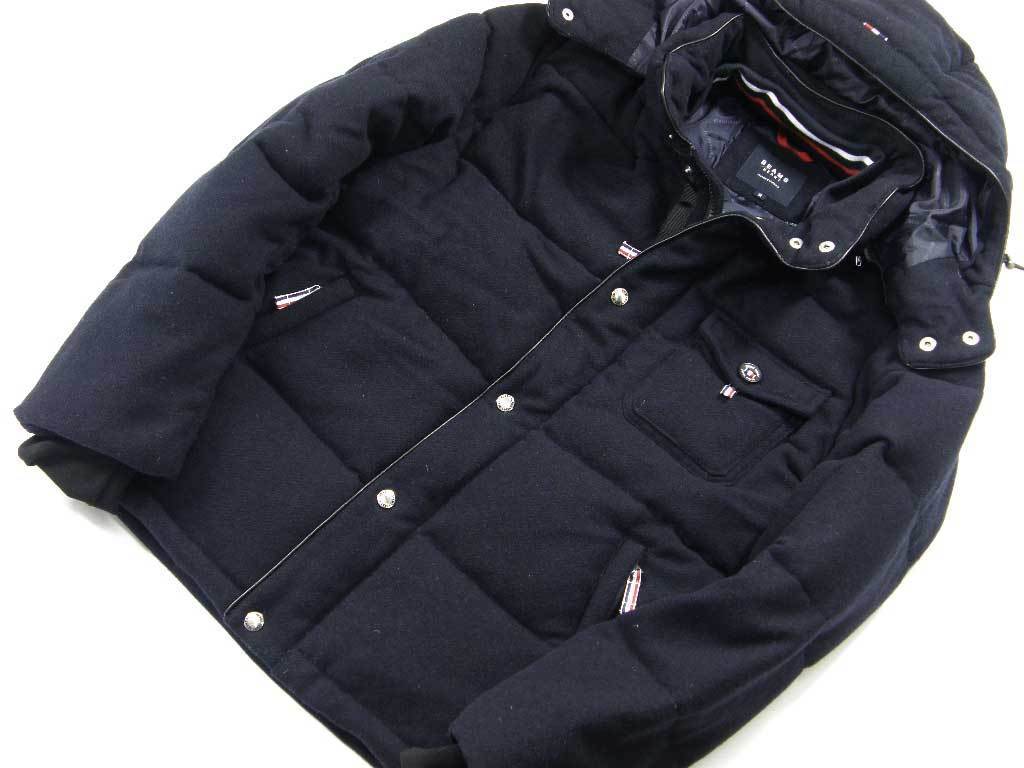 新品 BEAMS 【上品なウールツイル】 2WAY ダウン 米国デュポン社素材 M 
