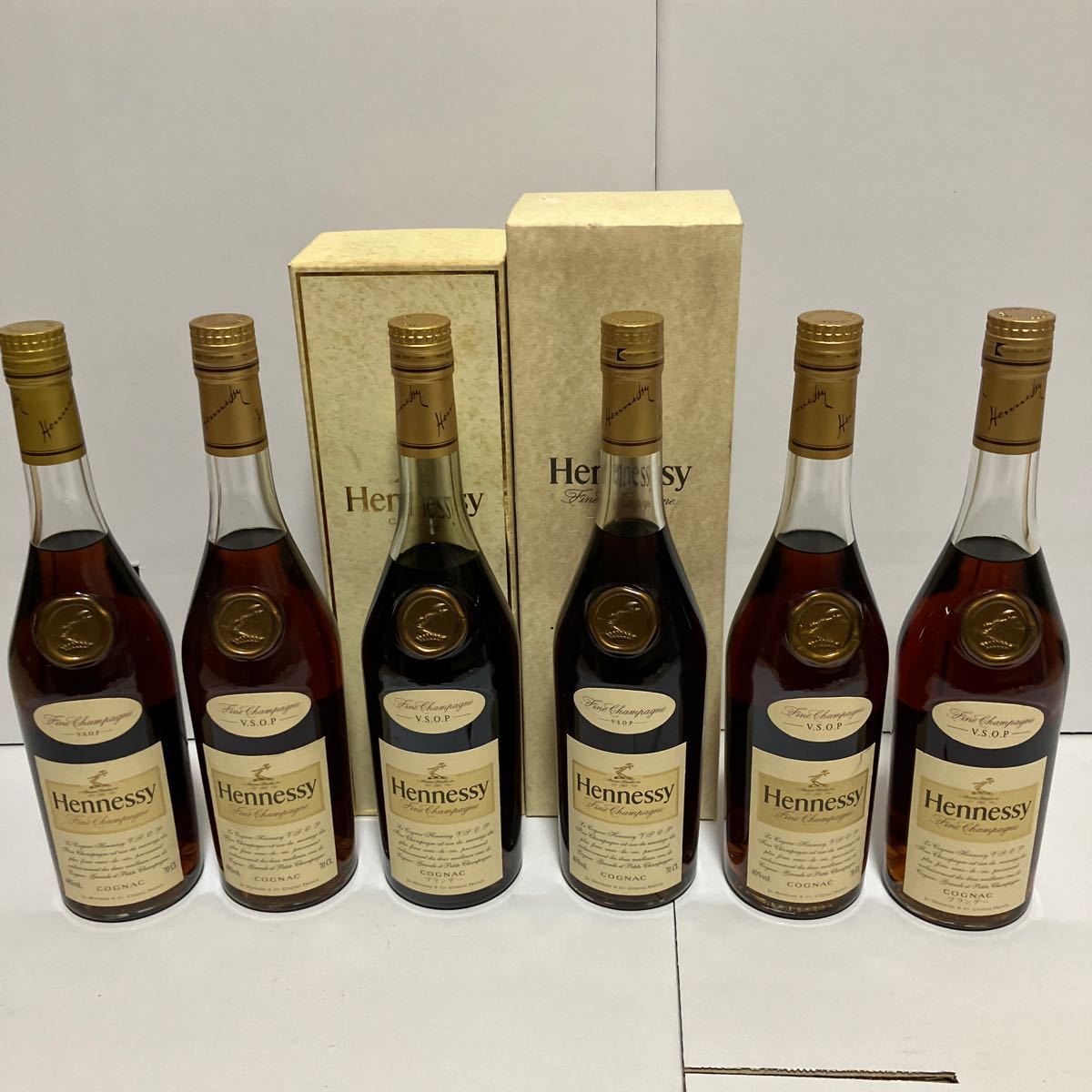 未開栓 HENNESSY COGNAC ヘネシー VSOP スリムボトル 700ml/40% 6本セット 2箱付