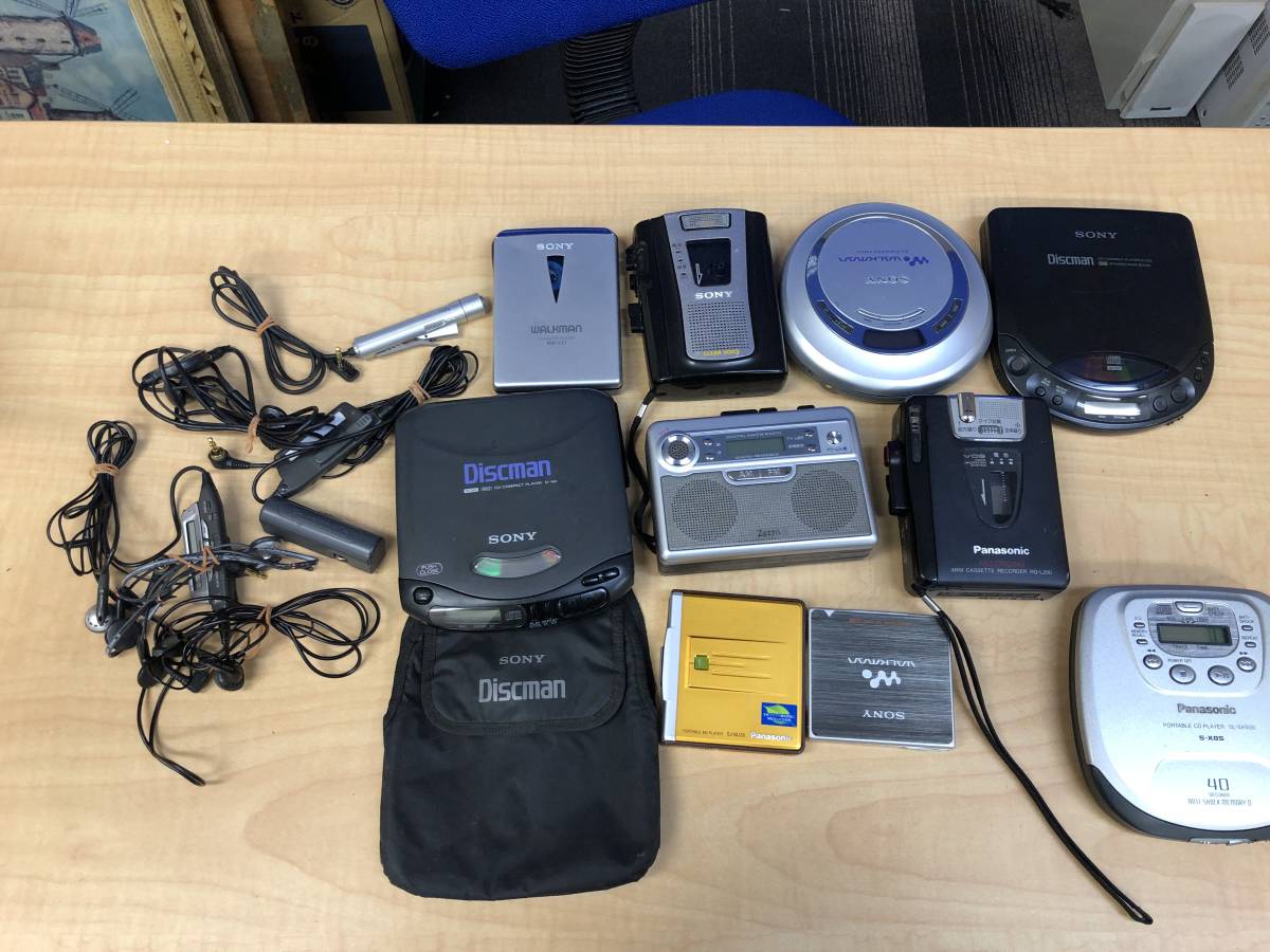 カセットプレーヤー MP3プレーヤー CDプレーヤー ウォークマン おまとめ SONY Panasonic　他　中古品