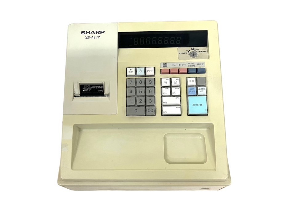 事務・店舗用品 SHARP XE-A147 レジスター ホワイト