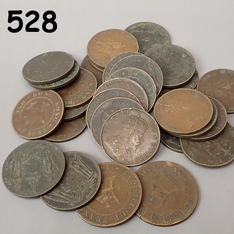 230348-007 中国古銭 旧硬貨 大満州国 壹角/五分/壹分/五厘等 総重量約