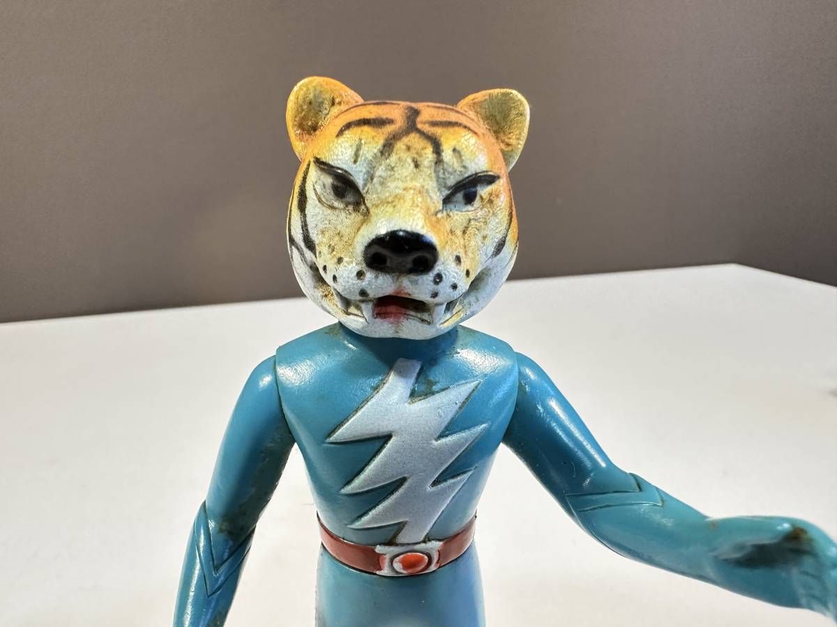 ブルマァク当時物　鉄人タイガーセブン ミニソフビ ブルマァク 鉄人タイガーセブン 当時物 ジャンク品 13cmミニソフビ