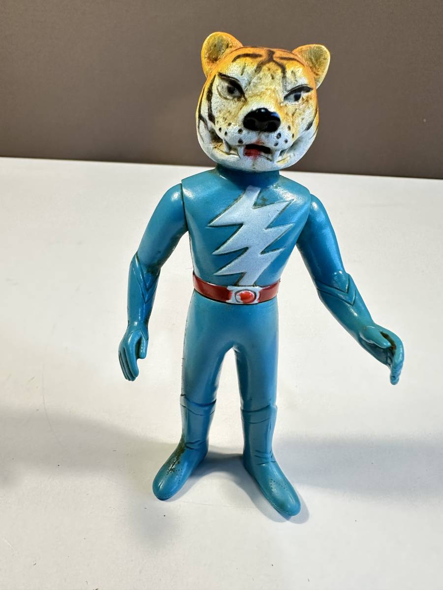 ブルマァク 鉄人タイガーセブン 当時物 ジャンク品 13cmミニソフビ