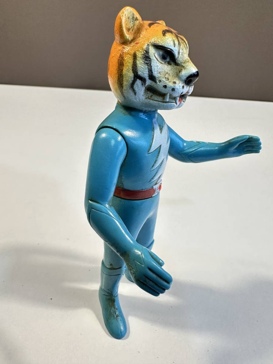 ブルマァク 鉄人タイガーセブン 当時物 ジャンク品 13cmミニソフビ