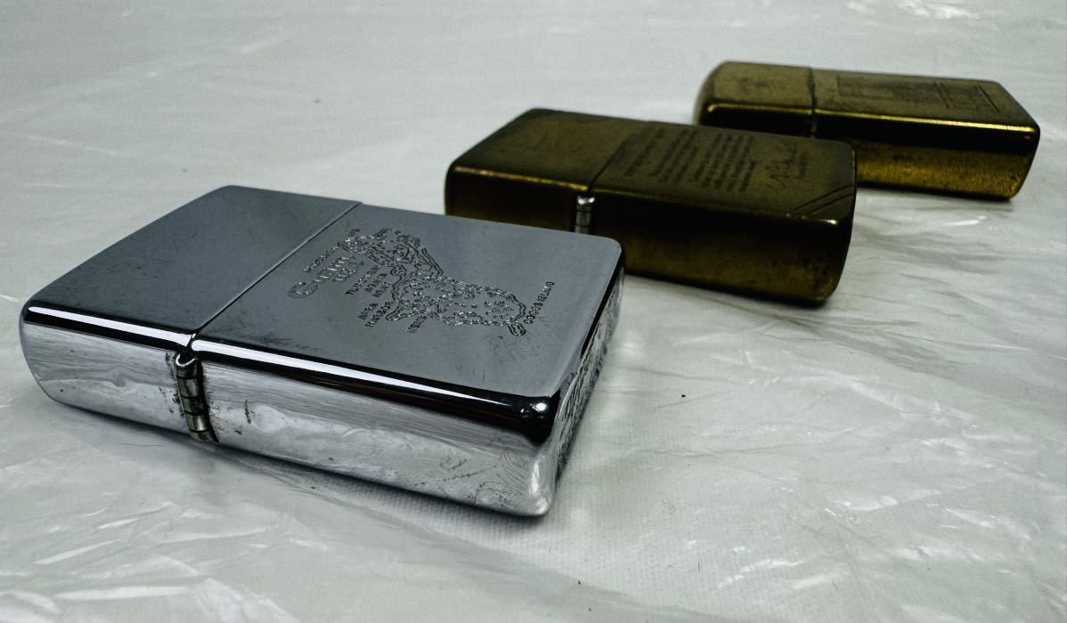 ◎ ZIPPO ジッポライター ×2オイルライター 3本セット/241710/1128-37 ジッポー ZIPPO ライター