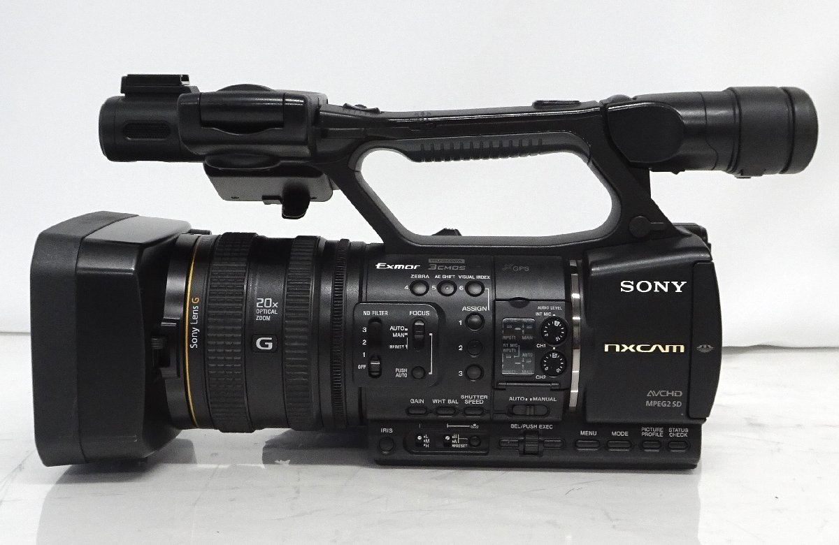 SONY HXR-NX5J NXCAMカムコーダー（HourMeter 182×10H・C:32:60エラー 