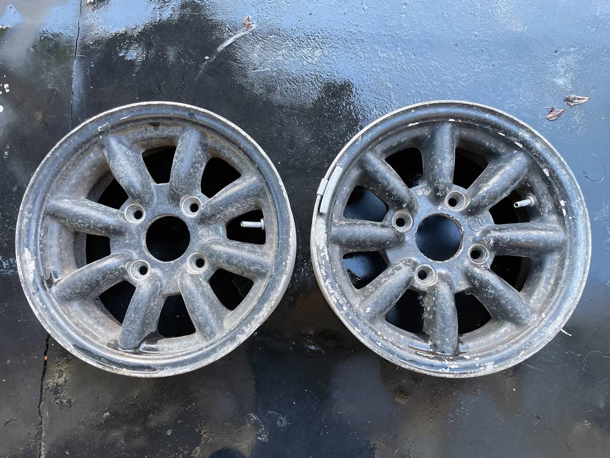 ワタナベ RS WATANABE アルミホイール 5.5Jx13 ２本セット ジャンク 国産旧車 昭和 鶴見 