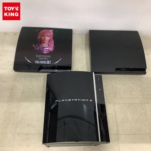 1円〜 動作確認/初期化済 箱無 PS3 本体 CECHL00 クリア・ブラック CECH-3000A チャコール・ブラック 他