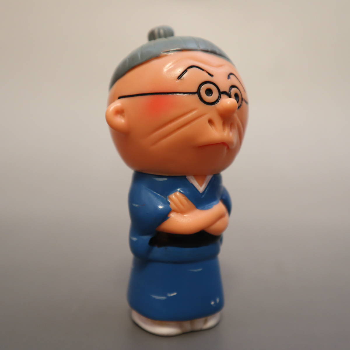 □当時物ソフビ製貯金箱 いじわるばあさん＠昭和レトロ，手塗り