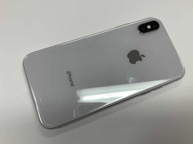 DY731 SIMフリー iPhoneX シルバー 64GB ジャンク ロックOFF