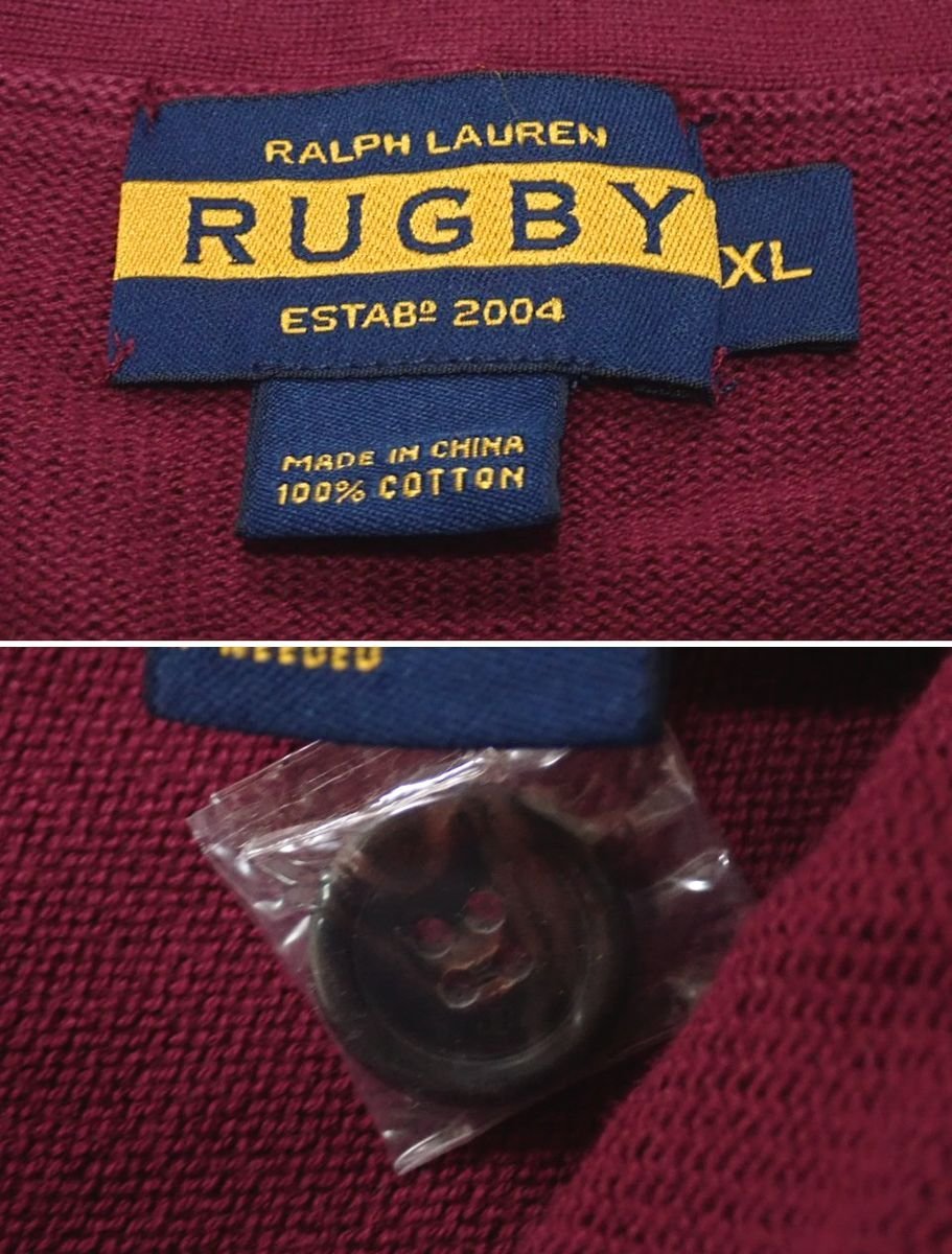 ☆RUGBY RALPH LAUREN/ラルフローレンラグビー ニットカーディガン XL