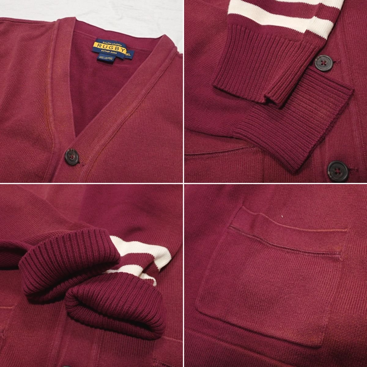 ☆RUGBY RALPH LAUREN/ラルフローレンラグビー ニットカーディガン XL