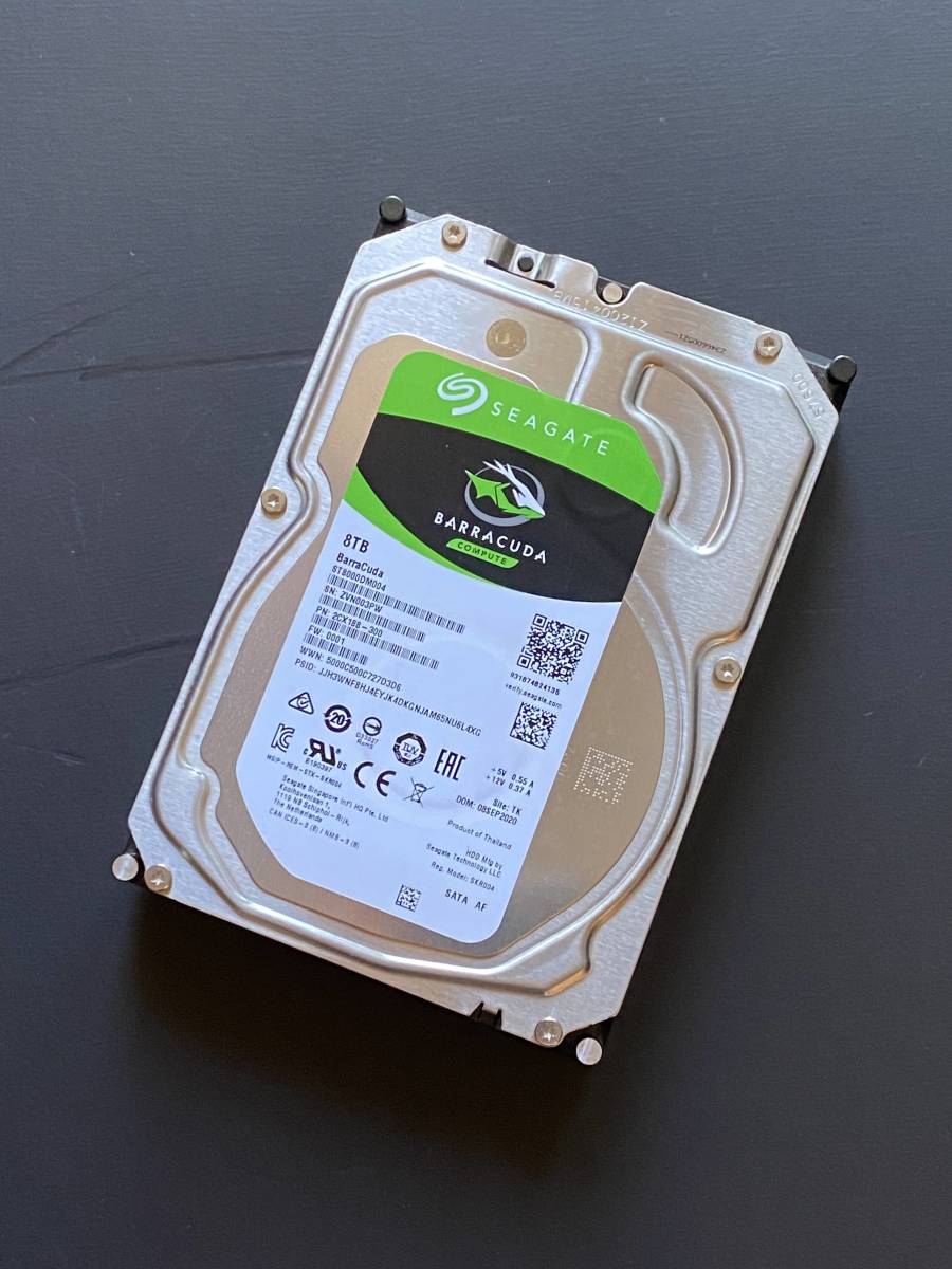 Seagate HDD 8TB 動作確認済み Seagate 8TB HDD 4台セット 動作確認済