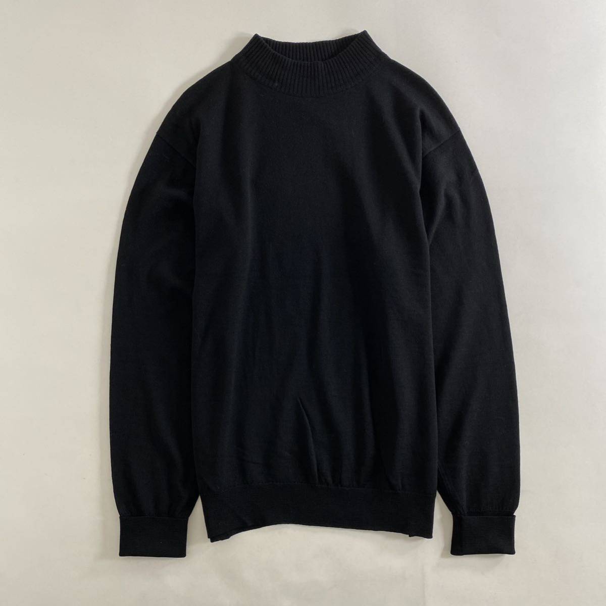 JOHN SMEDLEY ジョンスメドレー 英国製 ウールセーター ブラック Vl5 