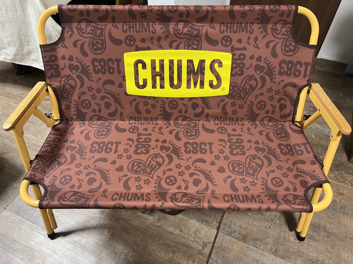 チャムス CHUMS バックウィズベンチ LOVE&PEACE柄　送料込み