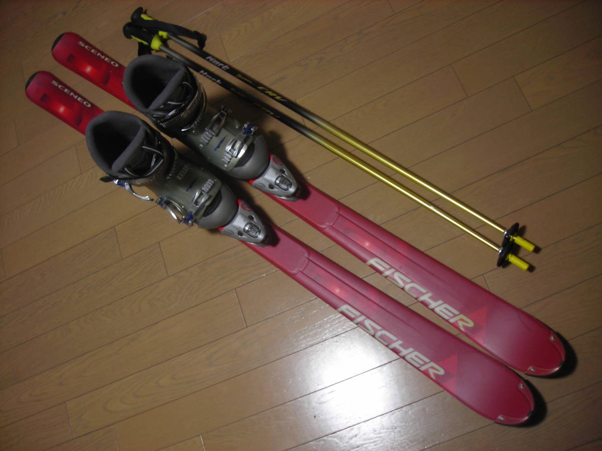 カービングスキー セット☆板 FISCHER 160cm・ブーツ GEN 28cm☆USED