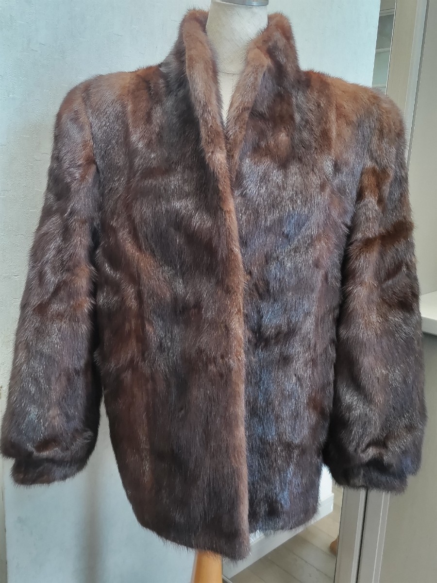ダークミンク ミンク 毛皮 コート ファーコート ダーク ブラウン