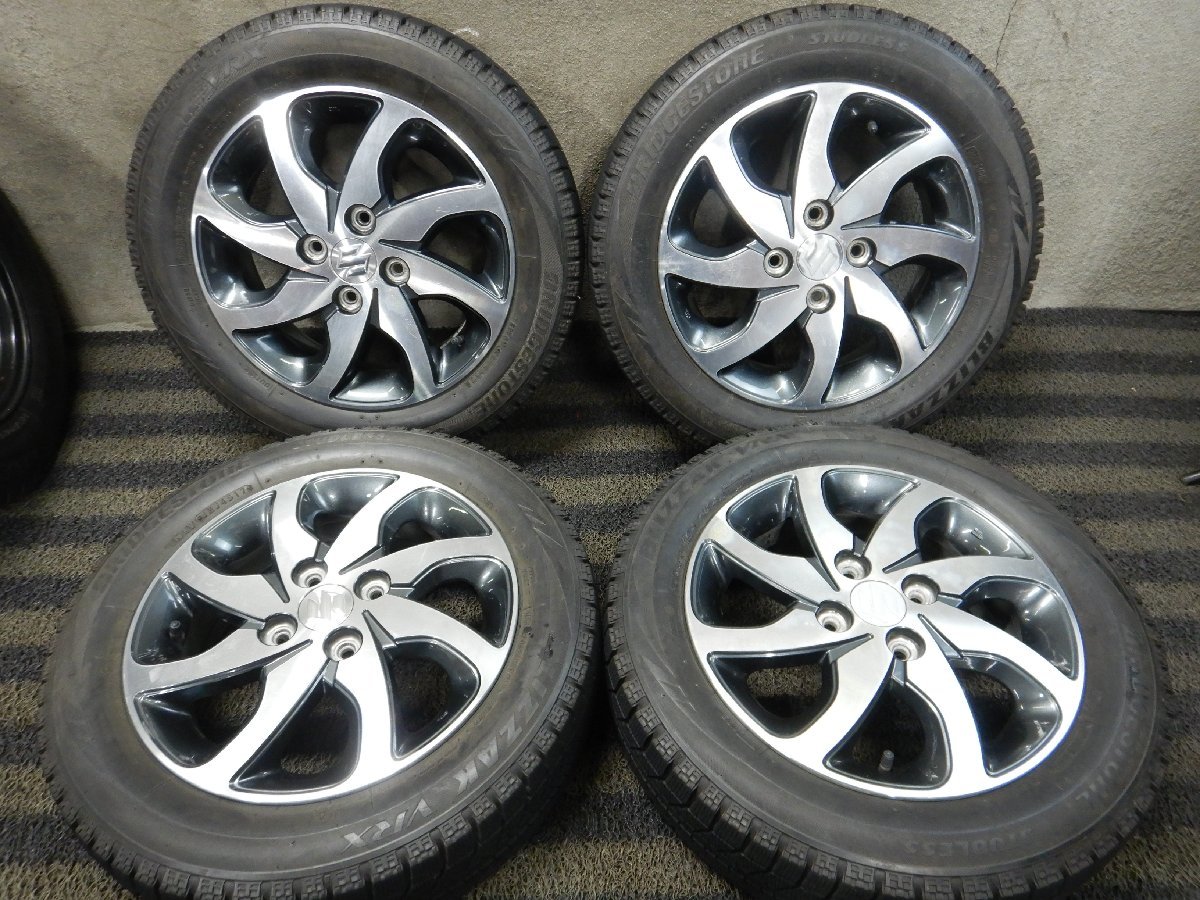 パT8407□155/65R14 BRIDGESTONE BLIZZAK VRX スタッドレス スズキ純正
