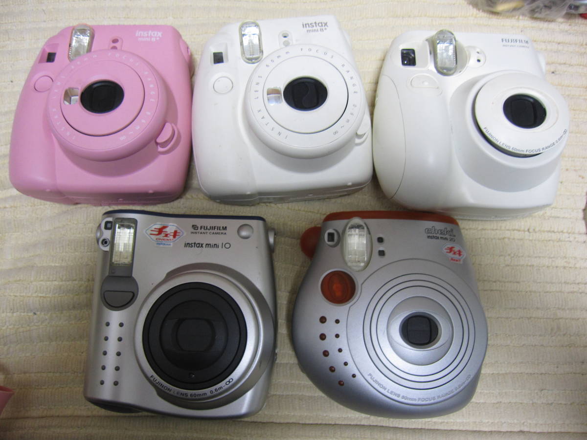 チェキ まとめて　instax mini 8+　など　まとめて　5台　ジャンク 