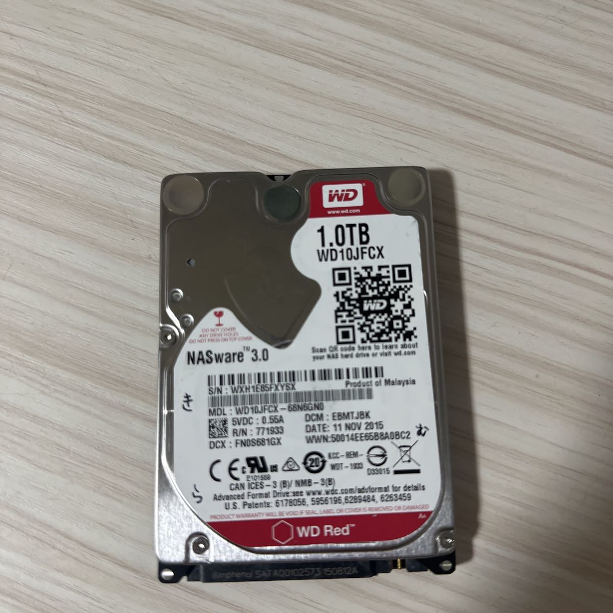  W6： /使用0時間 Western Digital /HDD 1TB WD Red NAS 2.5インチ 内蔵/HDD WD10JFCX 9.5mm(500GB～)｜売買されたオークション情報、yahooの商品情報をアーカイブ公開 - オークファン 2.5 SerialATA
