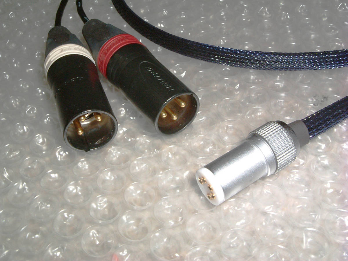 自作 5ピンプラグ＋XLR(オス） フォノケーブル 160cm フォノケーブル