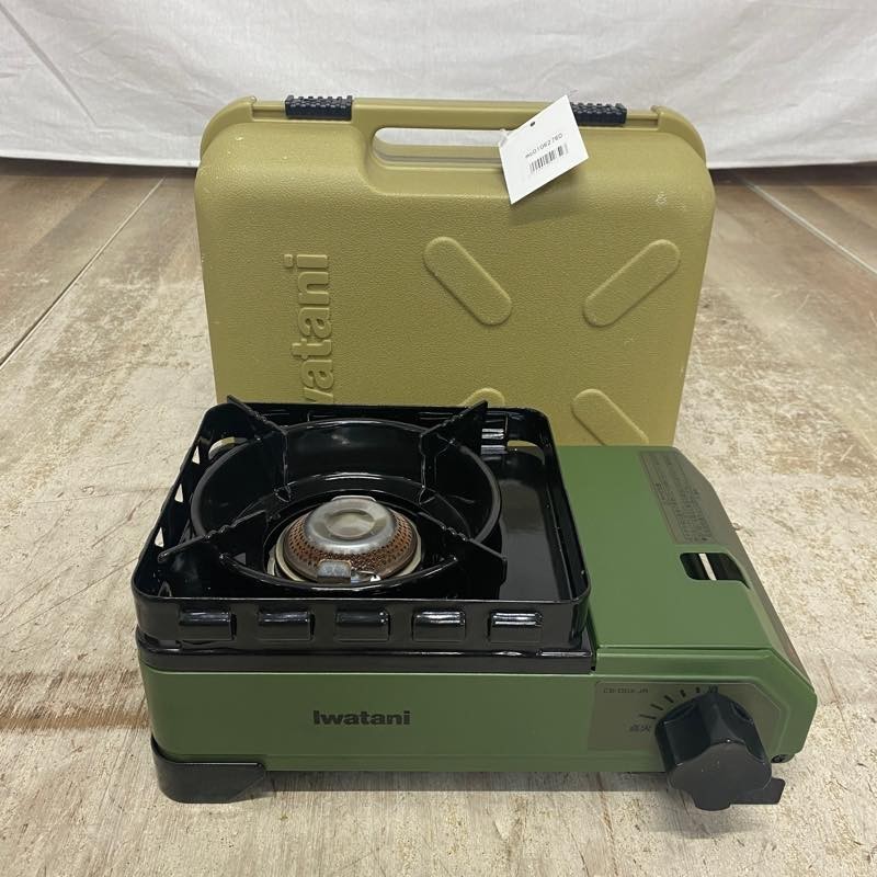 1円～! Iwatani/イワタニ カセットフー タフまるJr. 小型カセットコンロ ODX-JR オリーブ キャンプ アウトドア 23年5月製 mc01062760