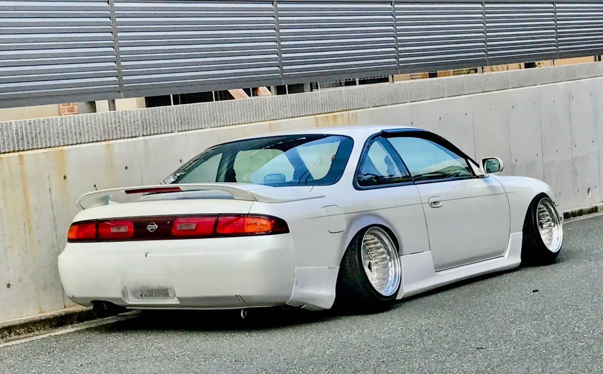 ○S14 シルビア前期 ボンネット パールホワイト シルビア S14 