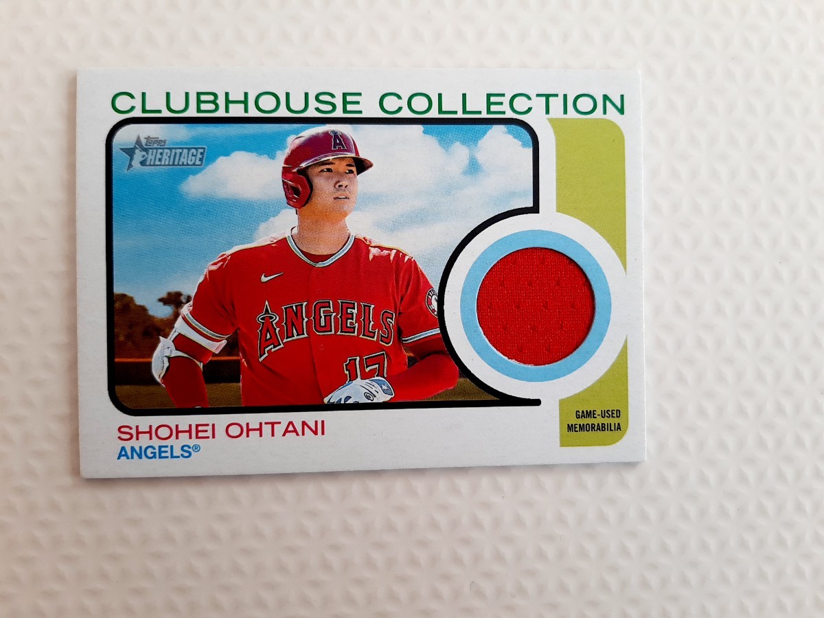 topps heritage レリックカード　大谷翔平