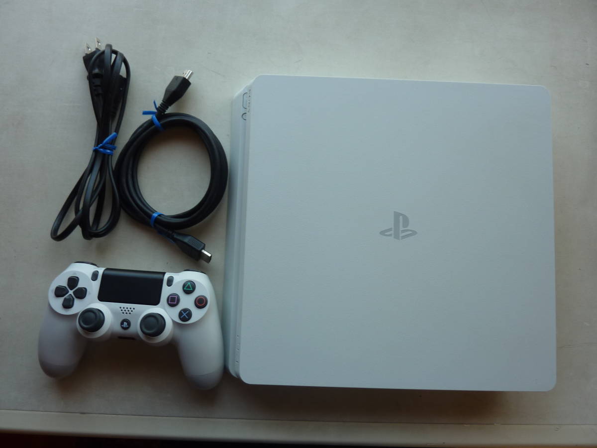 【爆買い，HOT】 SONY製 PS4 グレイシャーホワイト CUH-2100B 1TBモデル 本体と付属品等付き みジャンク扱い品(PS4本体)｜売買されたオークション情報、yahooの商品情報をアーカイブ公開 - オークファン PS4本体