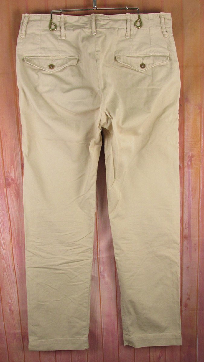YP17644 RRL ダブルアールエル オフィサーズ フィールド チノ パンツ ウォッシュ加工 W30 カーキ 美品