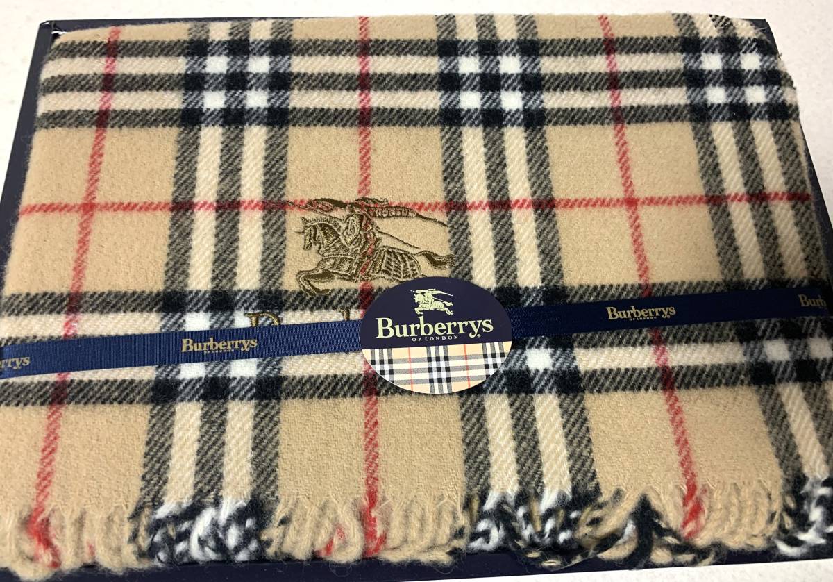 BURBERRY:バーバリーロンドン×西川産業 ノバチェック ウールひざ掛け