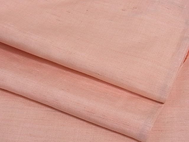 平和屋-こころ店□極上　紅花紬　米沢　霞文　着丈156cm　裄丈64cm　正絹　逸品　未使用　3kk1835
