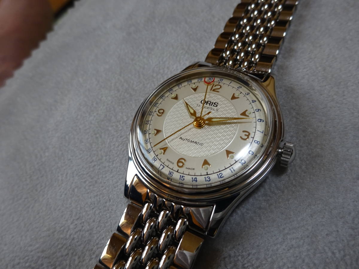 ポインターデイト 裏スケルトン オリス ORIS 自動巻き 0 稼働 ETA2688 