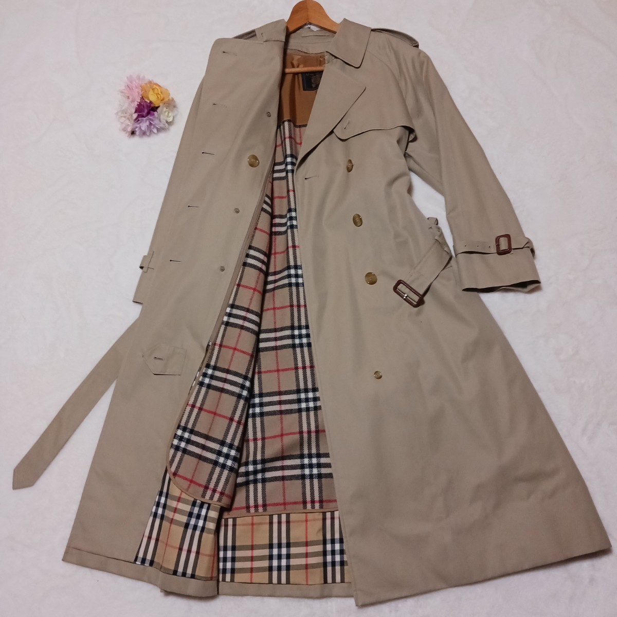 極美品 バーバリー レディース トレンチコート ノバチェック ライナー 極美品 バーバリー レディース トレンチコート ノバチェック ライナー