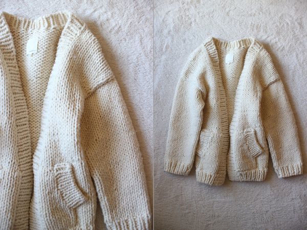 手編み ハンドニット ペルーニット TODAYFUL オフホワイト アイボリー 